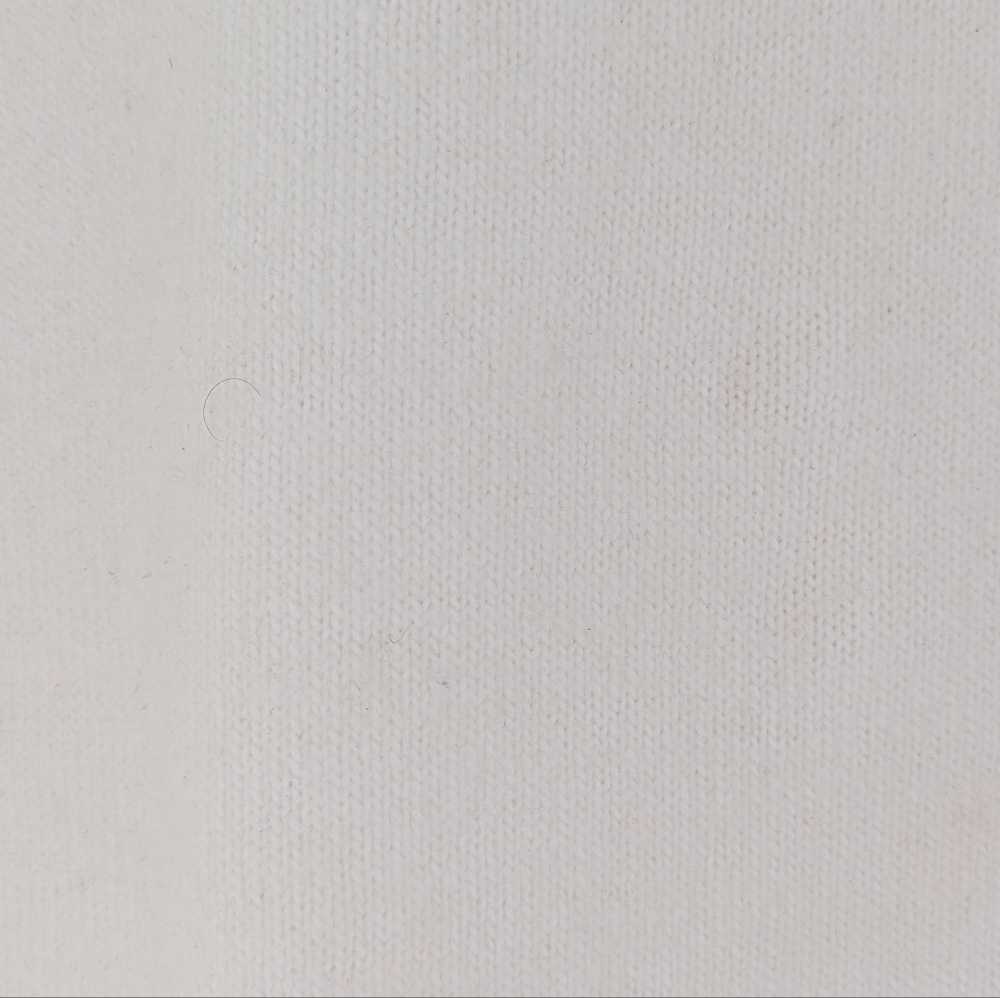 H&M Off White Knit Sweater Dress Pearl Bead Peter Pan Collar Large - Picture 14 of 16